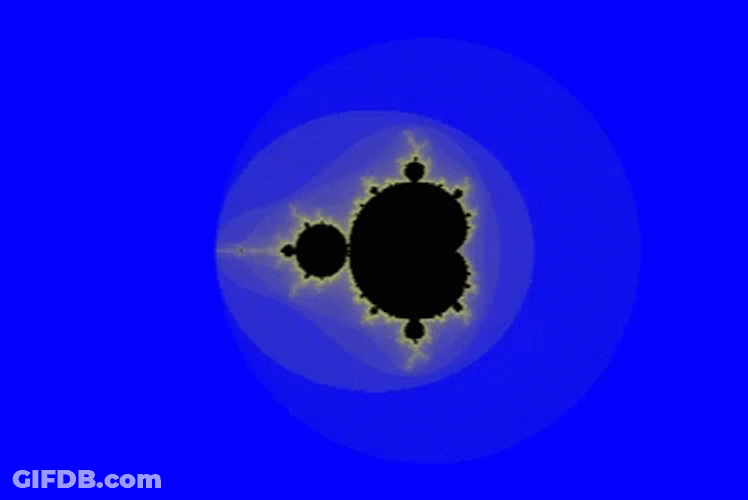 Snowflake Pattern Fractal GIF