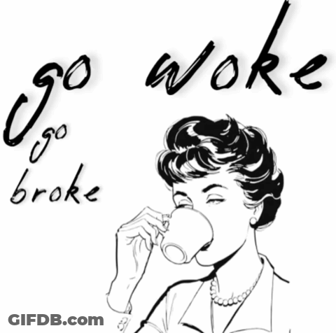Snowflakes Youre So Woke Sign Snow Falling GIF