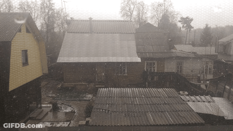 Snowing In Russia GIF