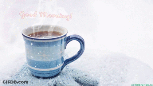 Snowman In Sweater And Hat Saying Sweater Weather Happy Monday GIF