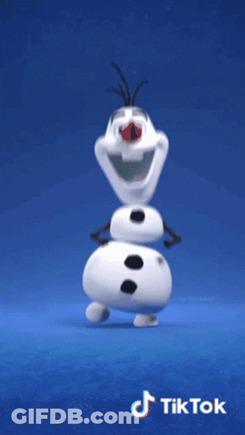Snowman Olaf Doing Christmas Dance GIF