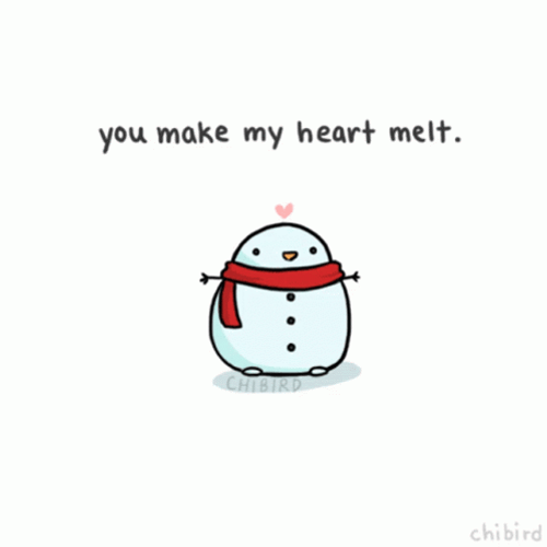 Snowman Said You Make My Heart Melt GIF
