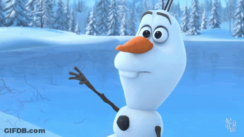 Snowman With Carrot Nose GIF