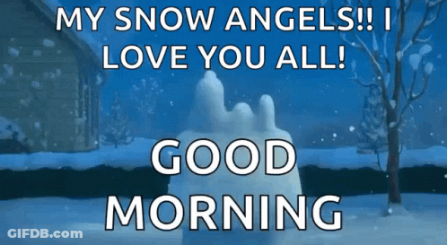 Snowman With Love Message GIF