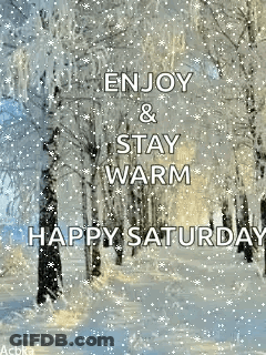 Snowy Forest Enjoy & Stay Warm GIF