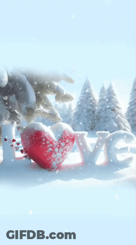 Snowy Forest Good Morning GIF