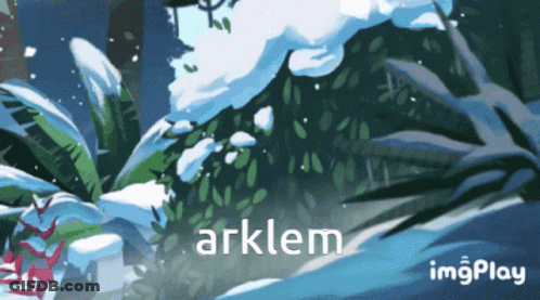 Snowy Forest Painting With Arklem GIF