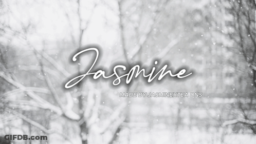 Snowy Forest With Jasmine GIF