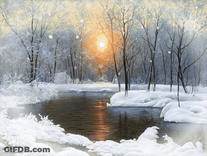 Snowy Lake GIF