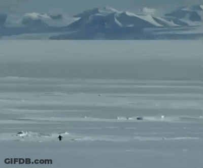 Snowy Landscape With Mountains GIF