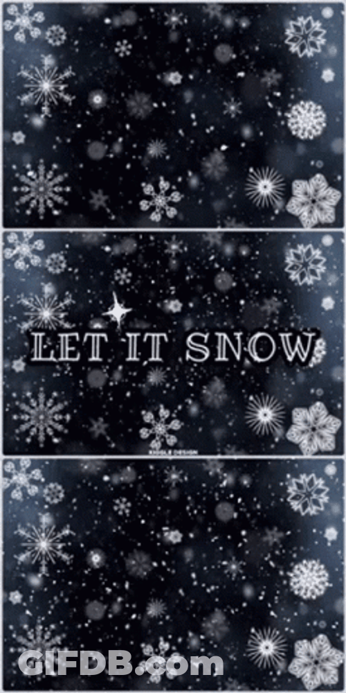 Snowy Saturday Let It Snow Kiggle Design GIF