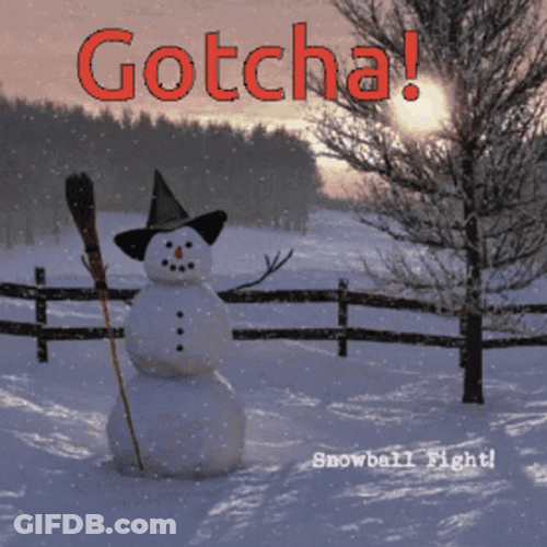 Snowy Saturday Snowman Merry Christmas GIF