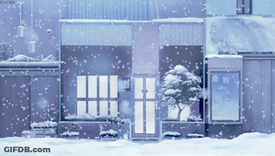 Snowy Saturday Winter Theme Snowfall GIF