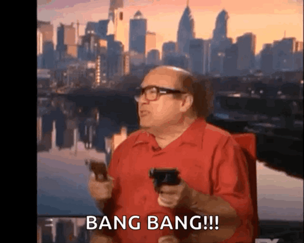 So Anyways I Started Blasting Danny DeVito Bangbang GIF