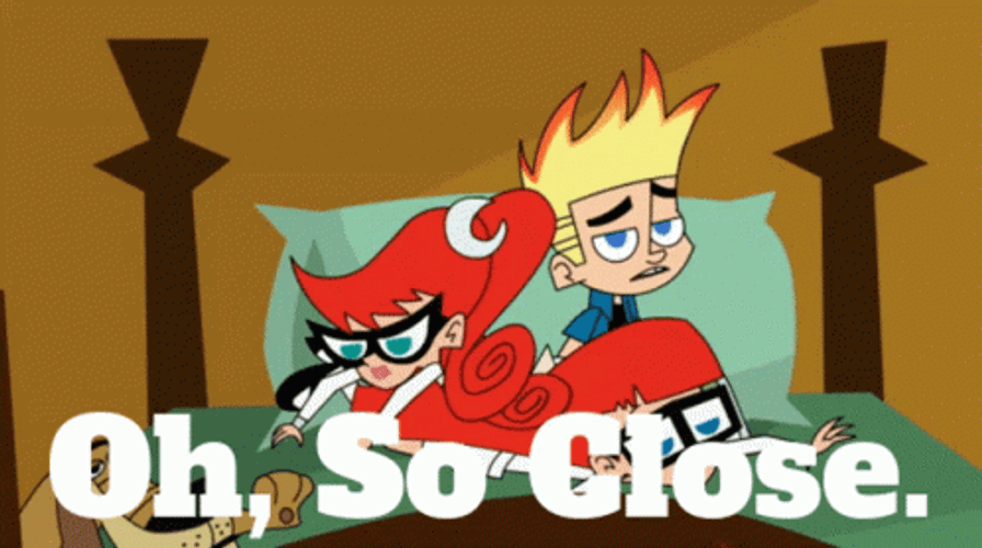 So Close Johny Test In Bed GIF
