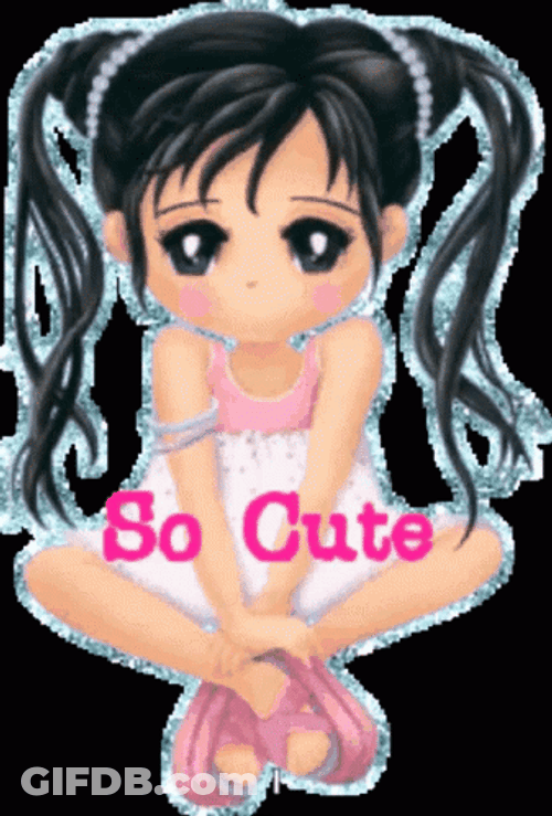So Cute Anime Girl Winking GIF
