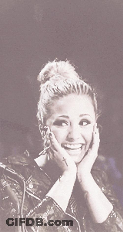 So Cute Demi Lovato OMG GIF
