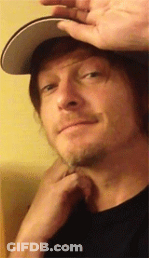 So Cute Kiss Norman Reedus GIF