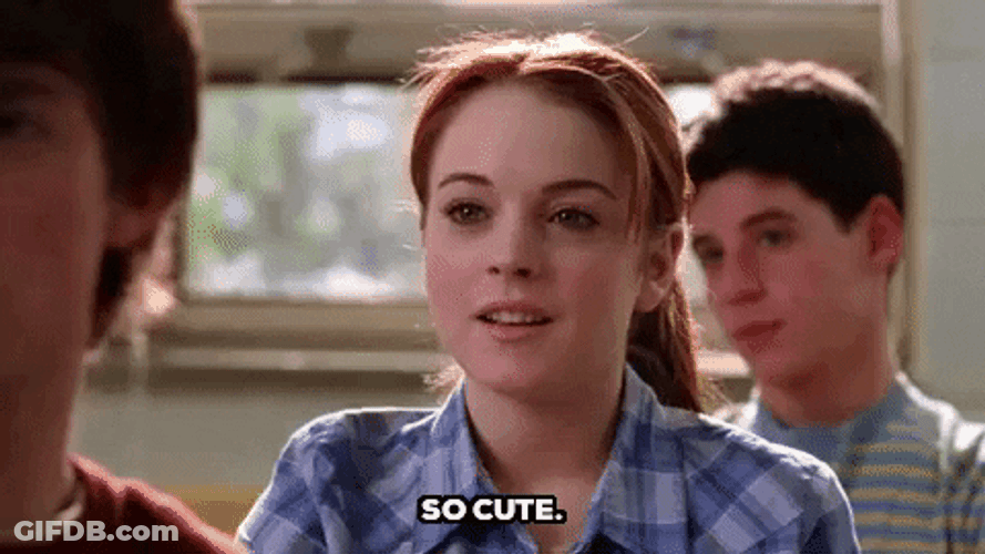 So Cute Mean Girls Lindsay Lohan GIF