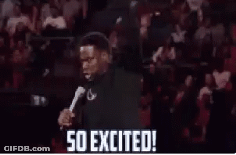 So Excited Kevin Hart Crowd GIF