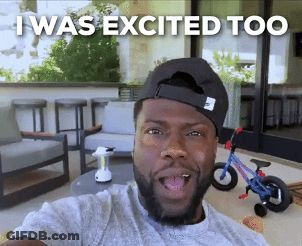 So Excited Kevin Hart Shark Week GIF