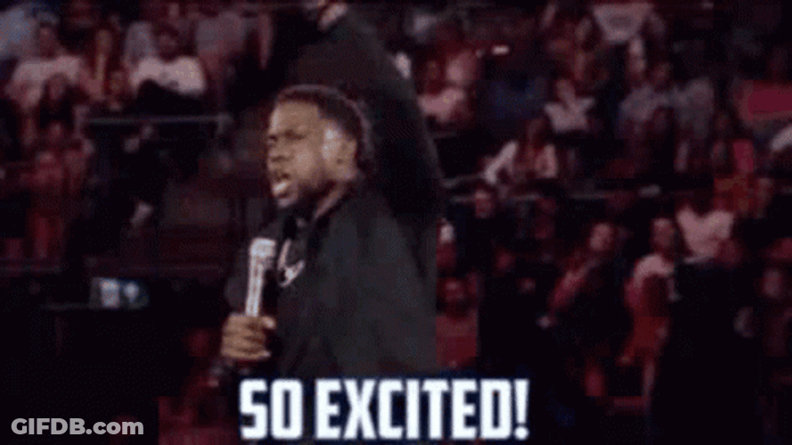 So Excited Kevin Hart Speech GIF