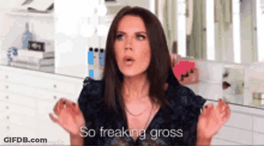 So Freaking Gross Tati Makeup Artist Reaction GIF