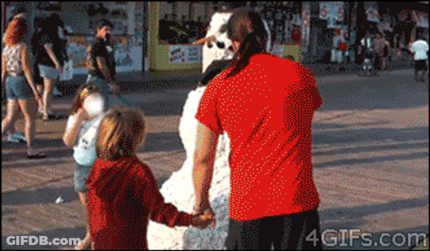 So Funny Snowman Prank Gone Wrong GIF