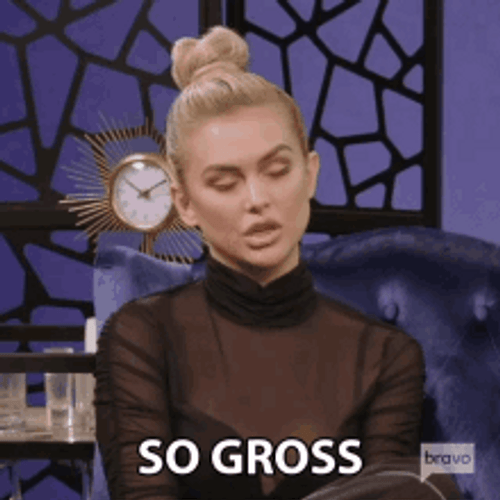 So Gross Savage Lady Reaction GIF