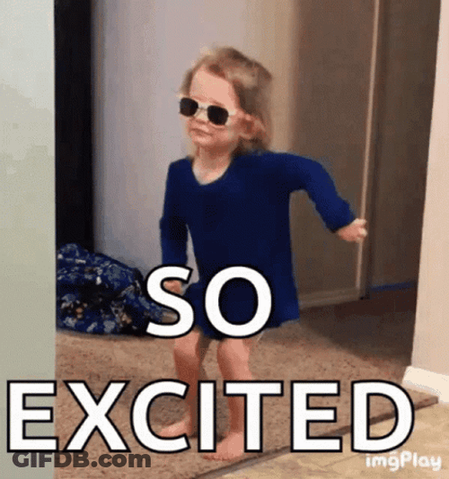 So Happy Dancing Kid Is Excited GIF