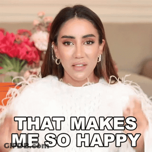 So Happy Lady In White Dress GIF