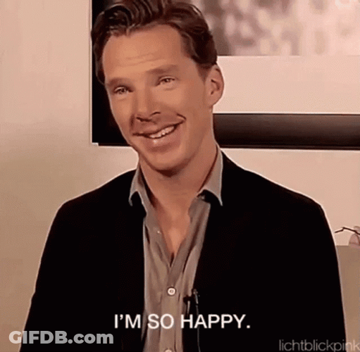 So Happy Relieved Emotion GIF