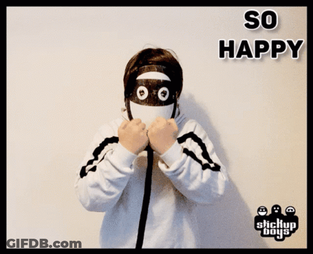 So Happy Stickup Boy Is Jumping GIF