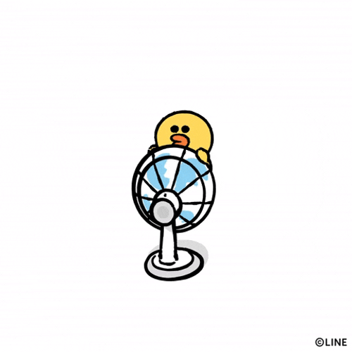 So Hot Right Now Line Friends Sally GIF