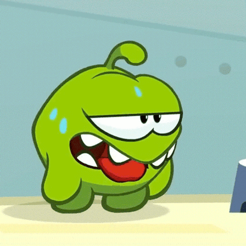 So Hot Right Now Om Nom Sweating GIF