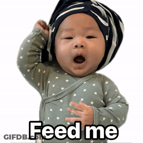 So Hungry Mom Feed Me Now GIF