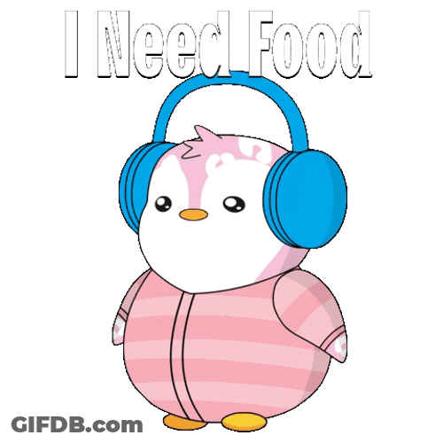 So Hungry Pudgy Penguin Need Food GIF