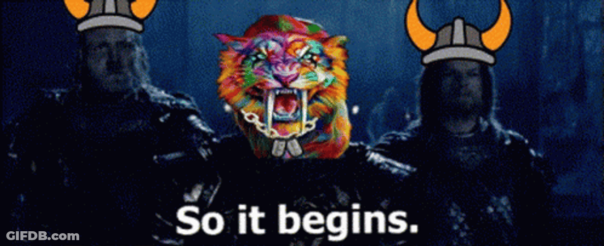 So It Begins Tiger Face GIF