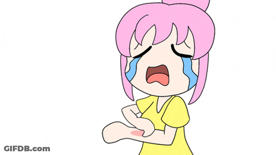 So Itchy She Cried GIF