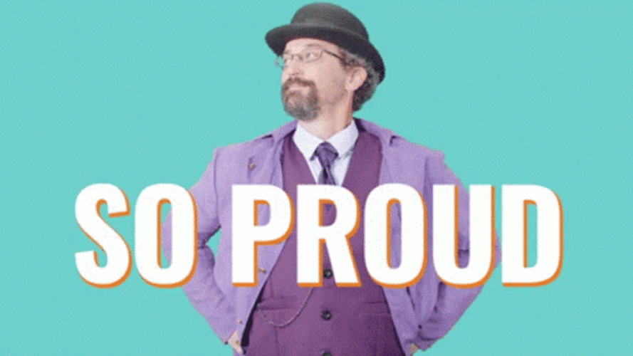 So Proud Good Job Old Man Sticker Giant GIF
