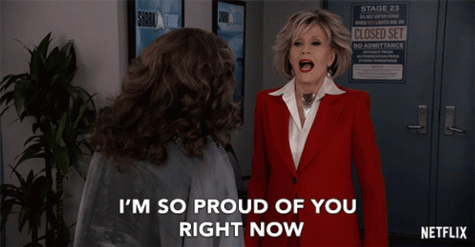 So Proud Jane Fonda Grace Hanson Grace Frankie GIF