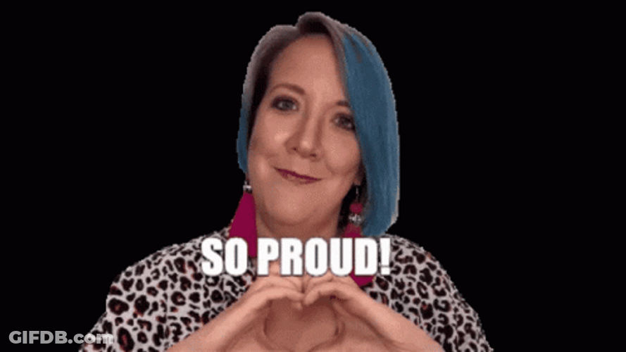 So Proud Maddy Shine Heart Sign Meme GIF