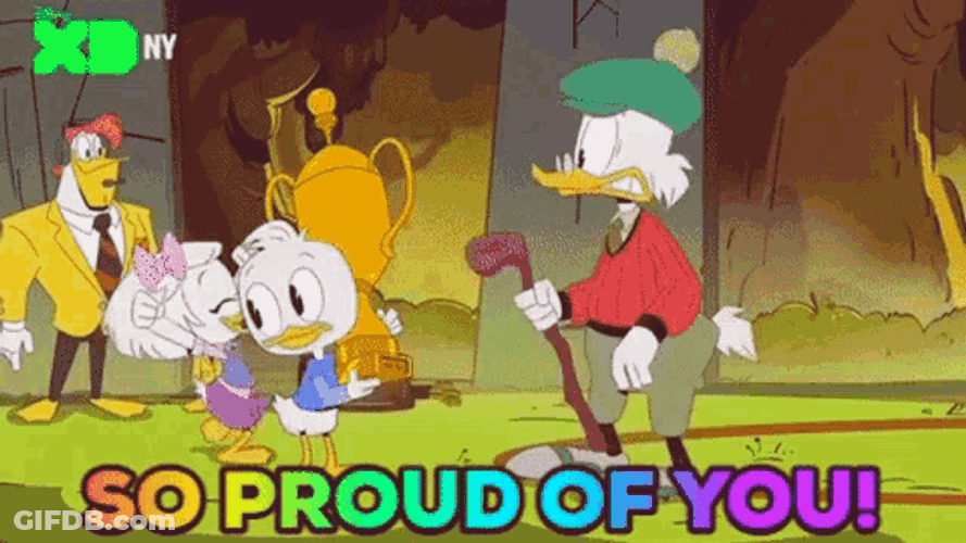 So Proud Of You Ducktales Animated Movie Meme GIF