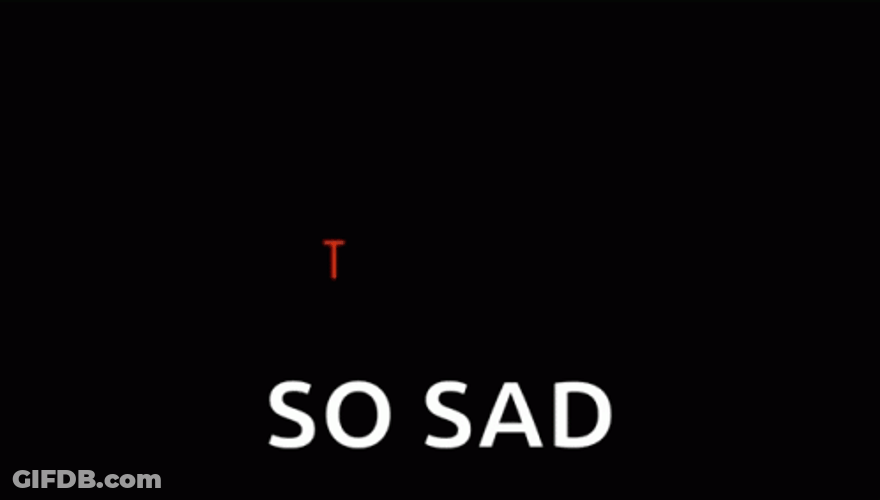 So Sad Too Bad Text GIF
