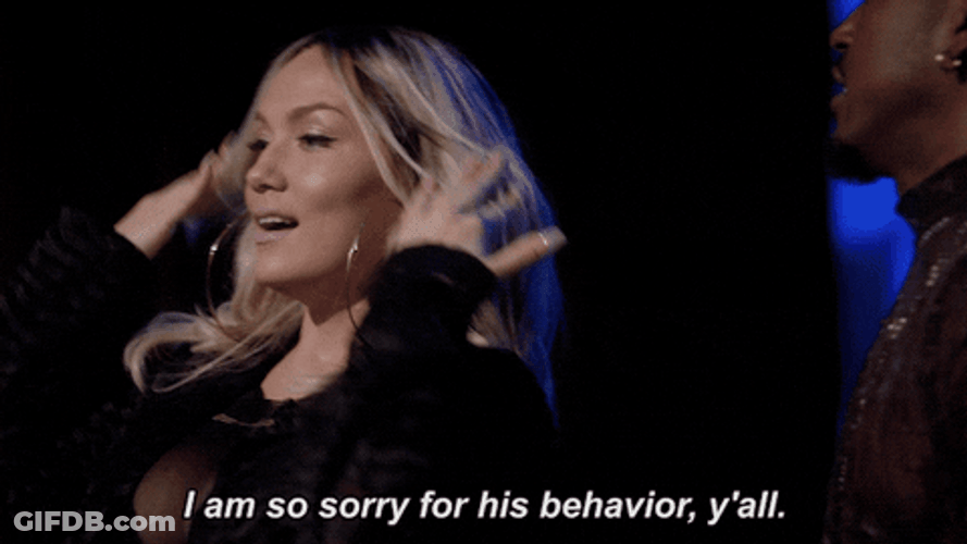 So Sorry Apologizing On Stage GIF
