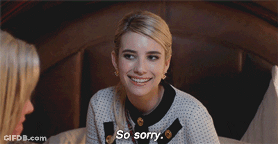 So Sorry Awkward Emma Roberts GIF