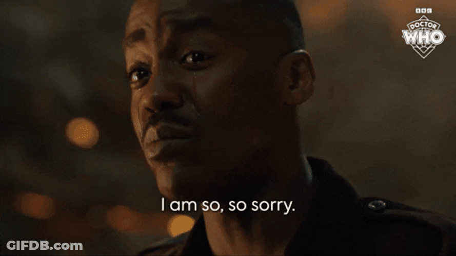 So Sorry Fifteenth Doctor Crying Doctor Who GIF