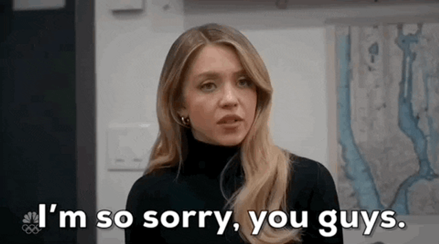 So Sorry Guys Sydney Sweeney GIF