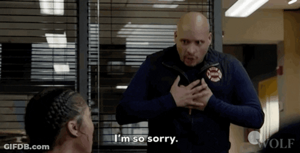 So Sorry Joe Cruz Chicago Fire GIF