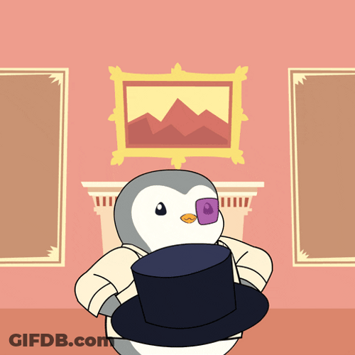 So Sorry Pudgy Penguin Walking Out GIF